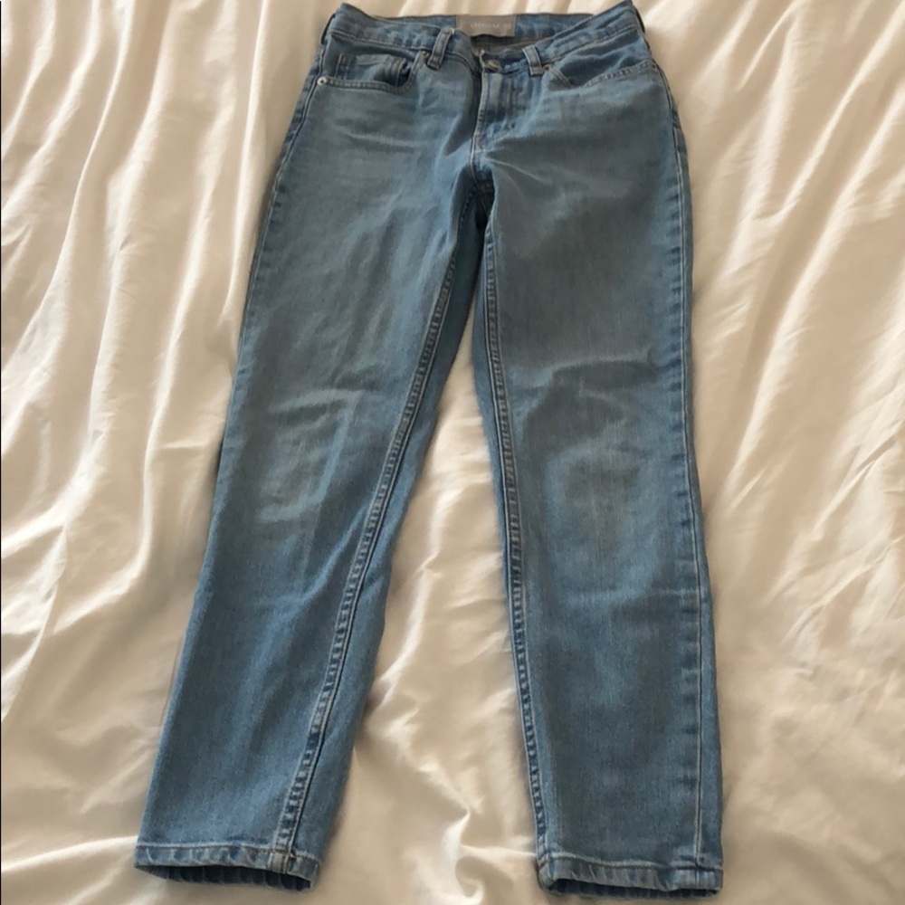 Everlane High Rise Skinny Ankle Jeans